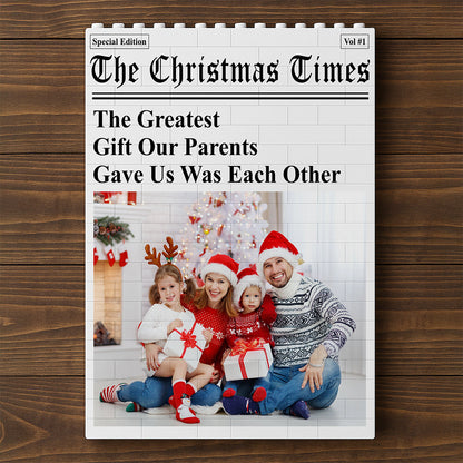 Custom Photo The Christmas Times Building Brick Block HA75 919480