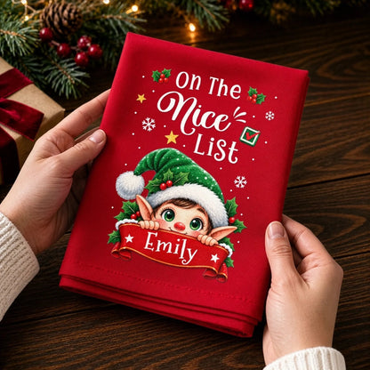Custom Cotton Napkin - Personalized Christmas Birthday Gifts For Mom, Dad, Brother, Sister - Joy All Around