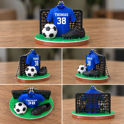 Soccer Player Soccer Team Uniform - Personalized 3D Ornament - Gift For Soccer Lovers, Soccer Team