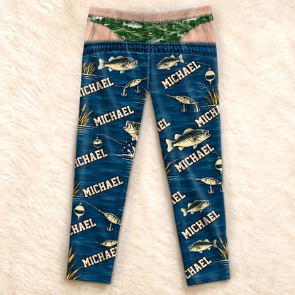Custom Name Fishing Gifts for Men - Personalized Pajamas