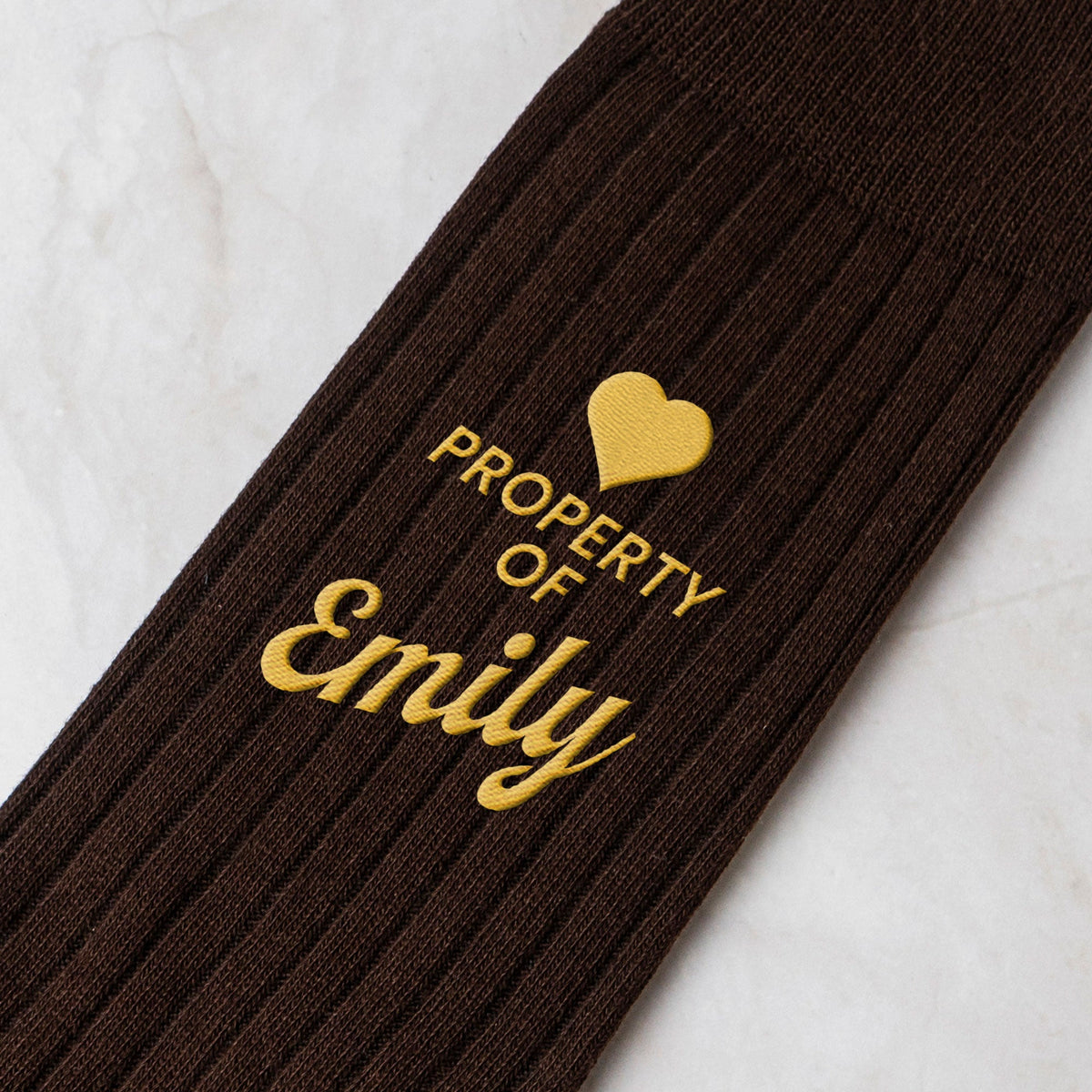 Property Of Wife, Girlfriend Anniversary Valentine's Day Gifts For Husband, BF - Personalized Socks