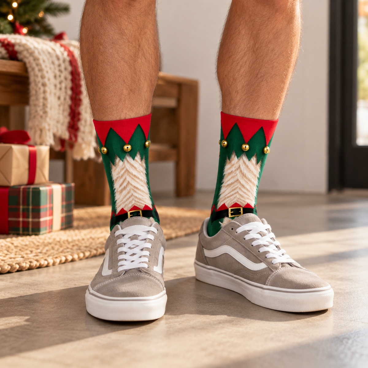 Funny Sante Feet Socks - Personalized Family Christmas Gift LM32 670473