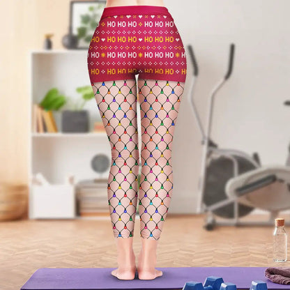 Funny Christmas Gift For Her - Personalized Fishnet Tights Leggings