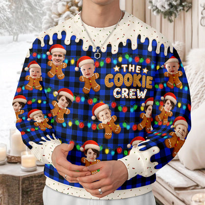 Custom Photo The Cookie Crew Family Ugly Sweater TH10 171243