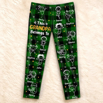 Custom Name Grandkids Gifts For Grandpa Grandma - Personalized Pajama Pants