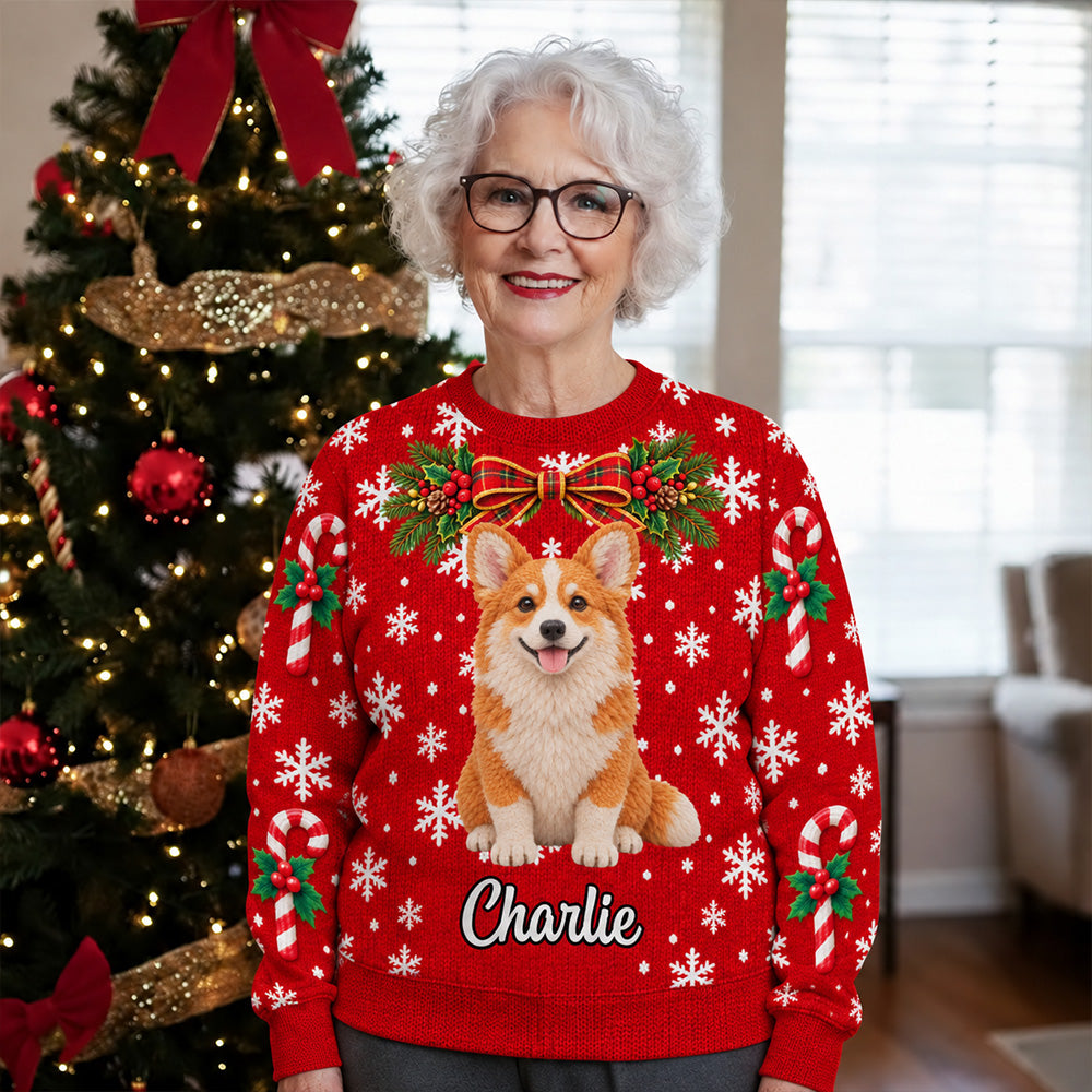 My Merry Paws - Personalized All-Over-Print Sweatshirt