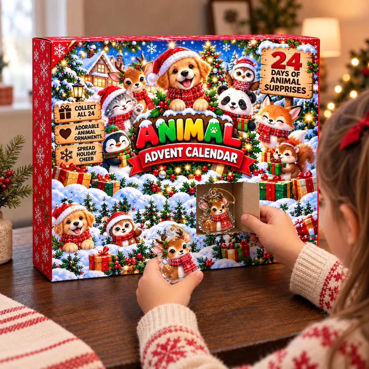 The Cozy Critters Christmas Countdown - Personalized Christmas Advent Calendar