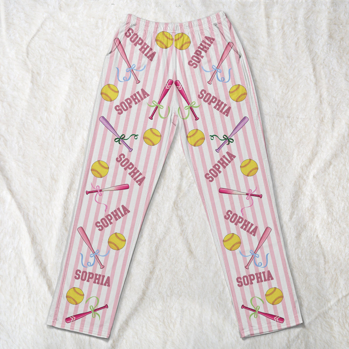 Custom Name Gift For Softball Lovers, Softbal Player, Softball Girls - Personalized Lounge Pants
