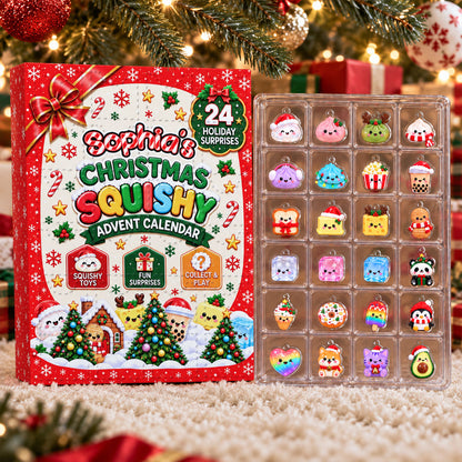 24 Days  Of Squishy Magic - Personalized Christmas Advent Calendar