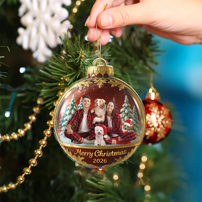 Custom Photo Family Together - Personalized Custom Shaped Acrylic Ornament