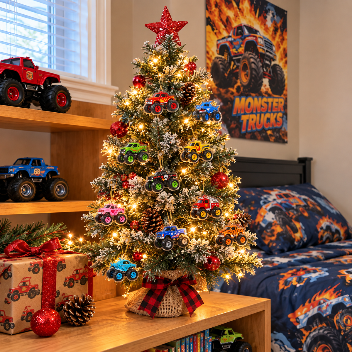24 Days of Monster Trucks - Personalized Christmas Advent Calendar