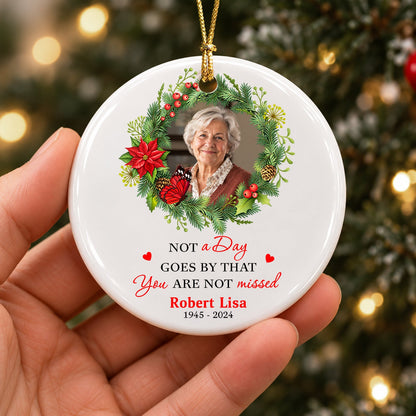 Custom Photo I'm Always With You Ceramic Ornament, Memorial Keepsake for Loved Ones HO82 903906