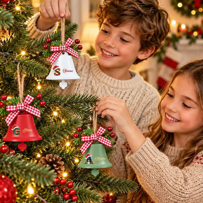 Family Christmas Gift - Personalized Tree Hanging Decoration Bell Ornament