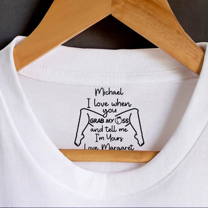Naughty Gift For Husband - Personalized I Love Your Face T Shirt