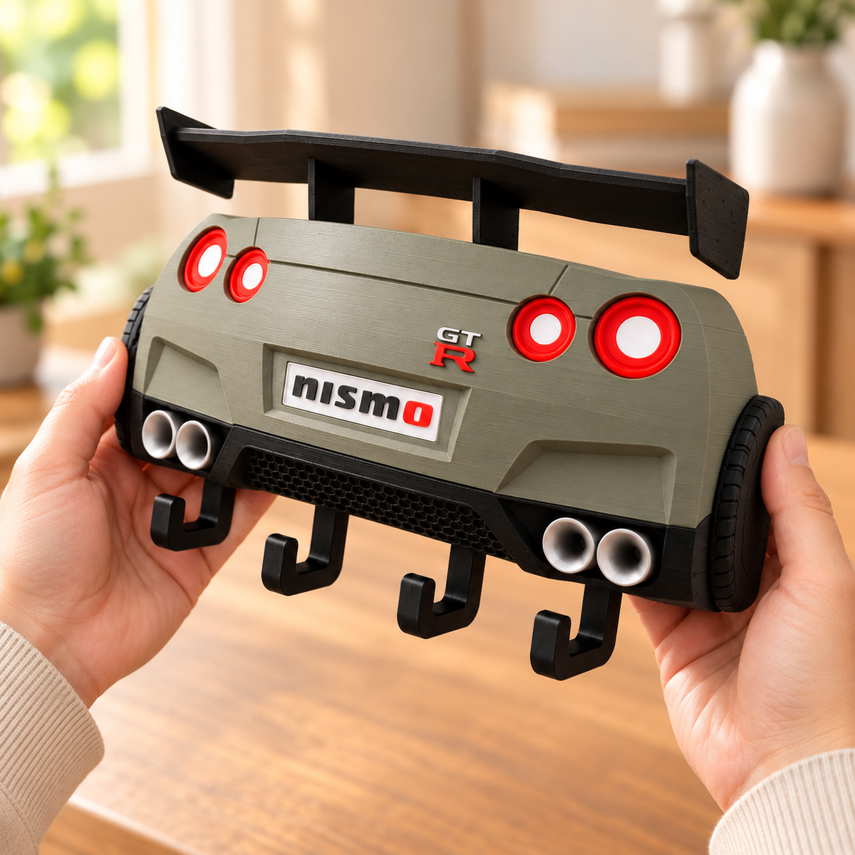 R35 Key Holder, Back to the Future Inspired Wall Key Rack, 3D Printed ...