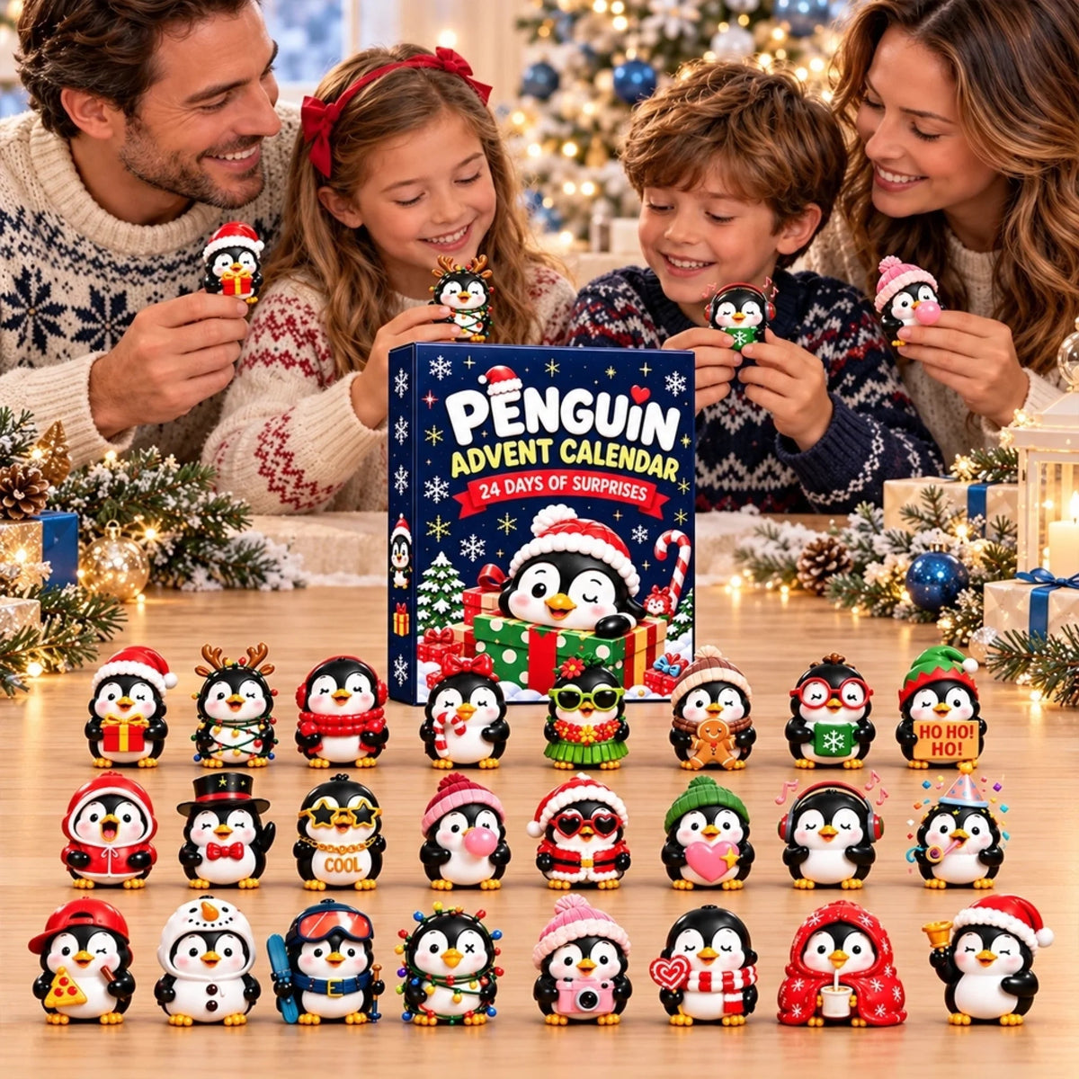 Christmas 24 Days of Penguin Surprises - Penguin Advent Calendar