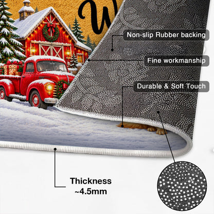 Cute Christmas Dog Cat Upload Photo - Personalized Doormat - Christmas Decoration For Pet Lovers