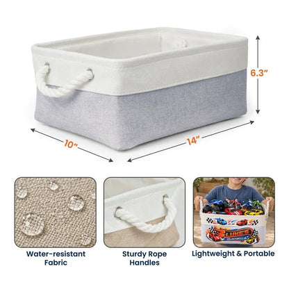 Personalized Garage Cotton Linen Rope Basket for Toy Storage, Creative Gift for Young Car Fans