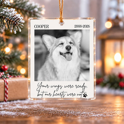 Custom Photo Forever In My Heart Acrylic Ornament Pet Loss Christmas Gifts LM32 670199