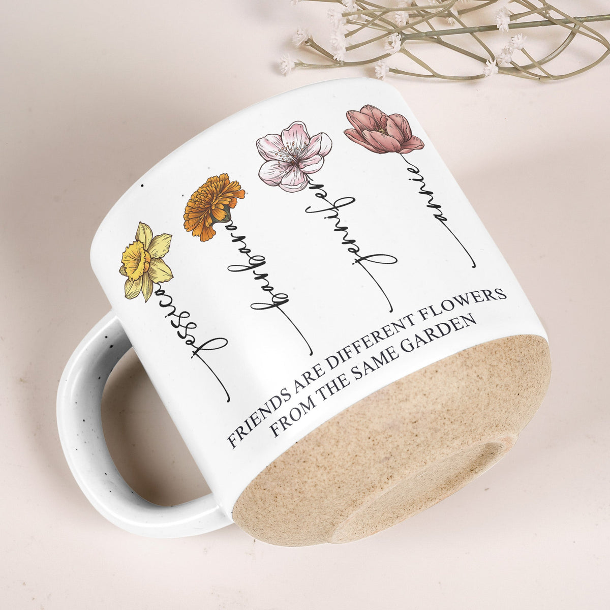 Diffrent Flowers From The Same Garden Gifts For Sisters, Friends - Personalized Mug