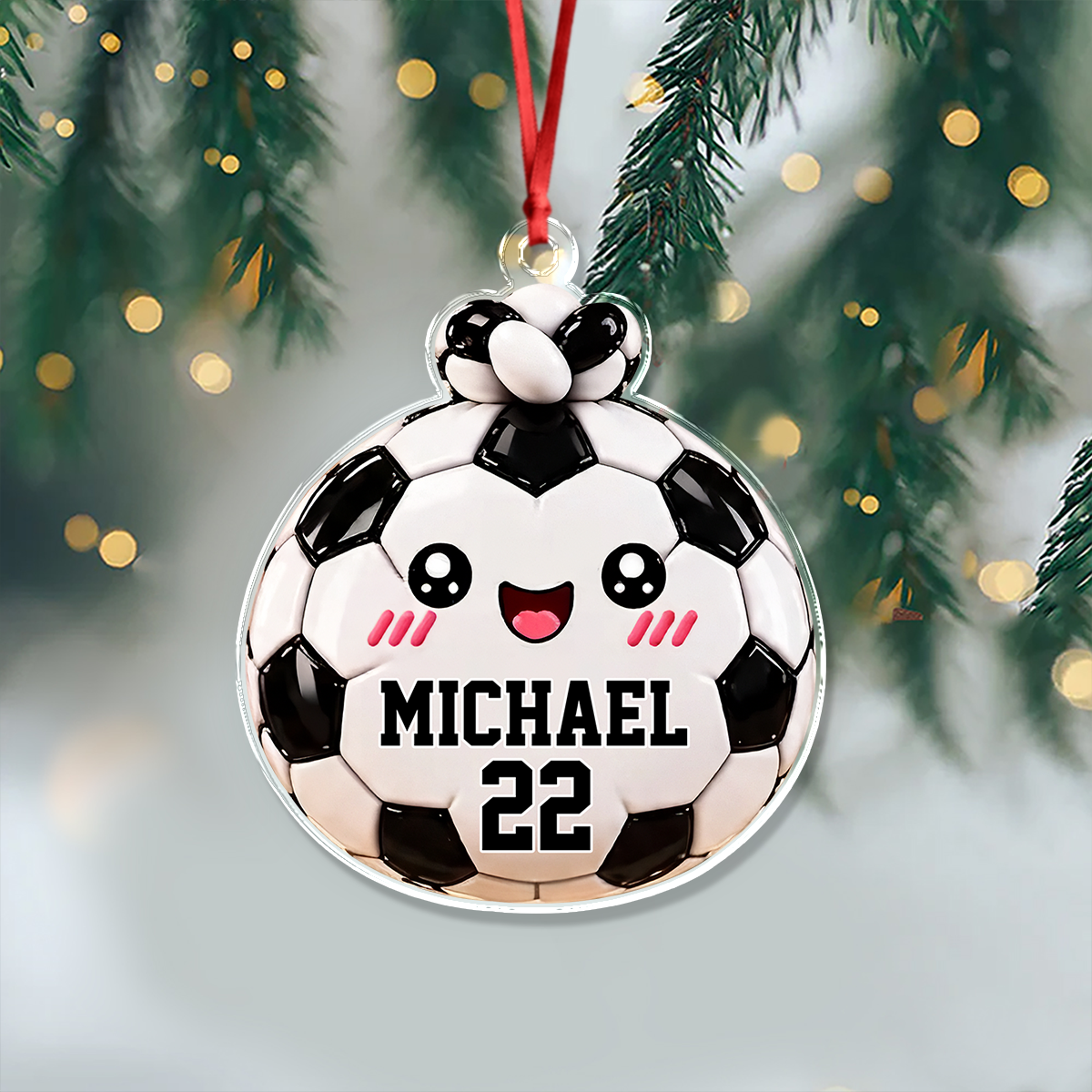 Personalized Cute Funny Sport Dumpling Dim Sum Acrylic Ornament LM32 670185