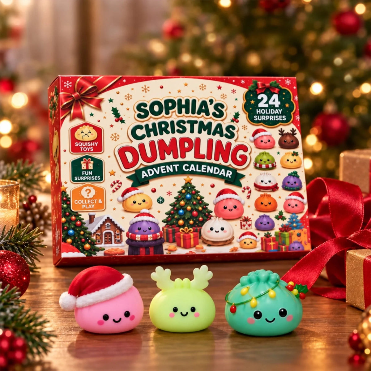 Christmas 24-Day Squishy Dumpling Surprise - Squishy Dumpling Advent Calendar