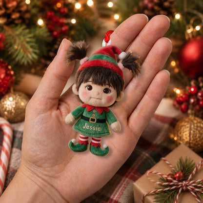 Little ELF - Personalized Kid Plush Ornament | Sunflowerly