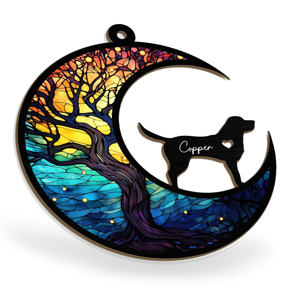 Personalized Pet Memorial, Suncatcher Ornament, Dog, Cat, Keepsake.
