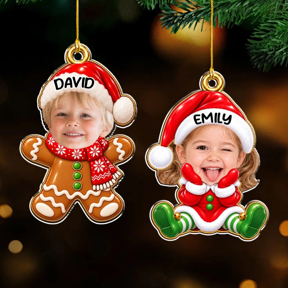 Little Santa - Personalized Acrylic Ornament