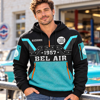 This Is How I Roll - Custom Photo Classic Car Personalized Hoodie Half Zipper - Custom Vehicle Shirt K1702 MT2