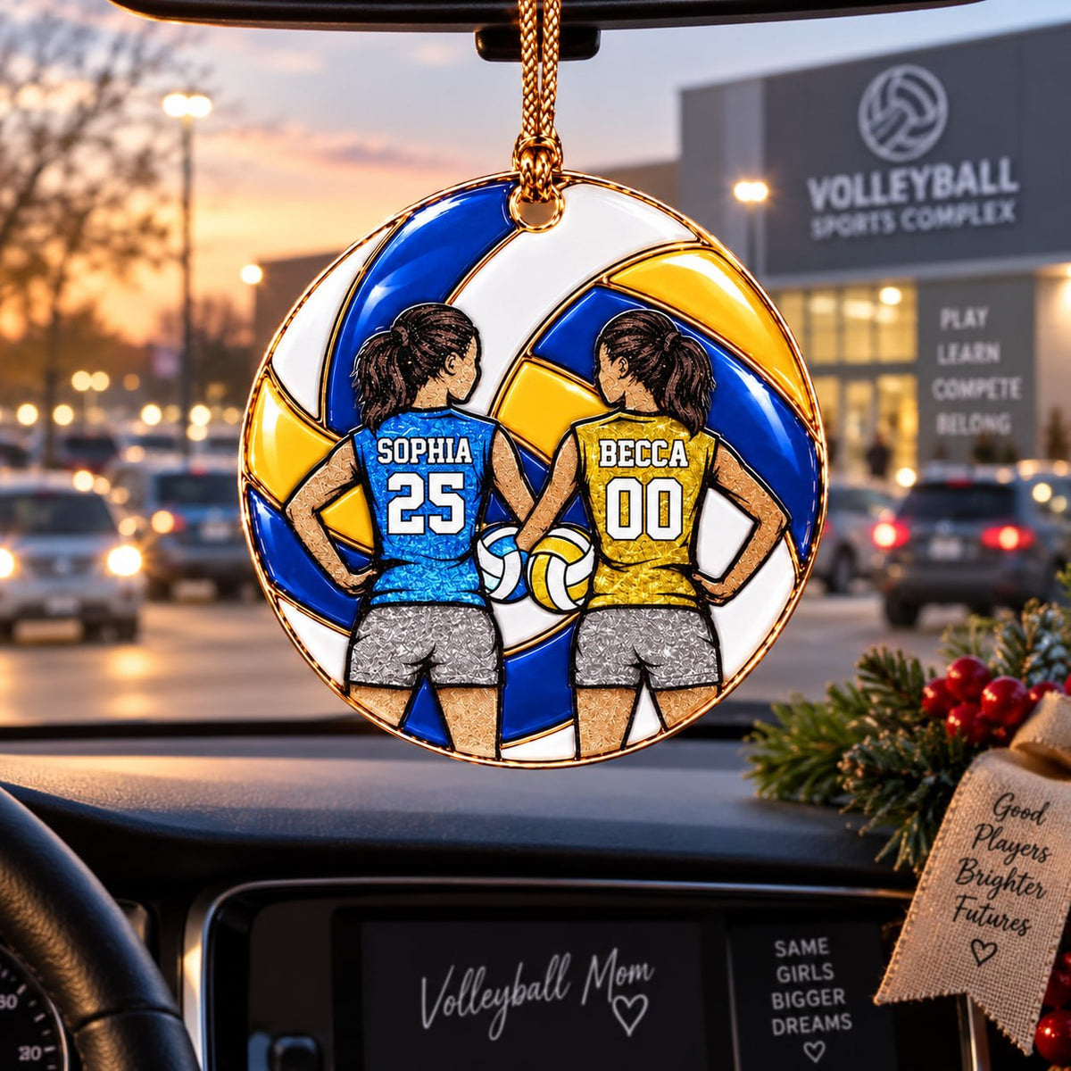 Personalized Volleyball Christmas Ornament, Custom Player Gift, Volleyball Lovers Christmas Gift T1807