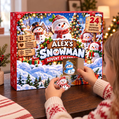 24 Days of Frosty Friends - Personalized Christmas Advent Calendar