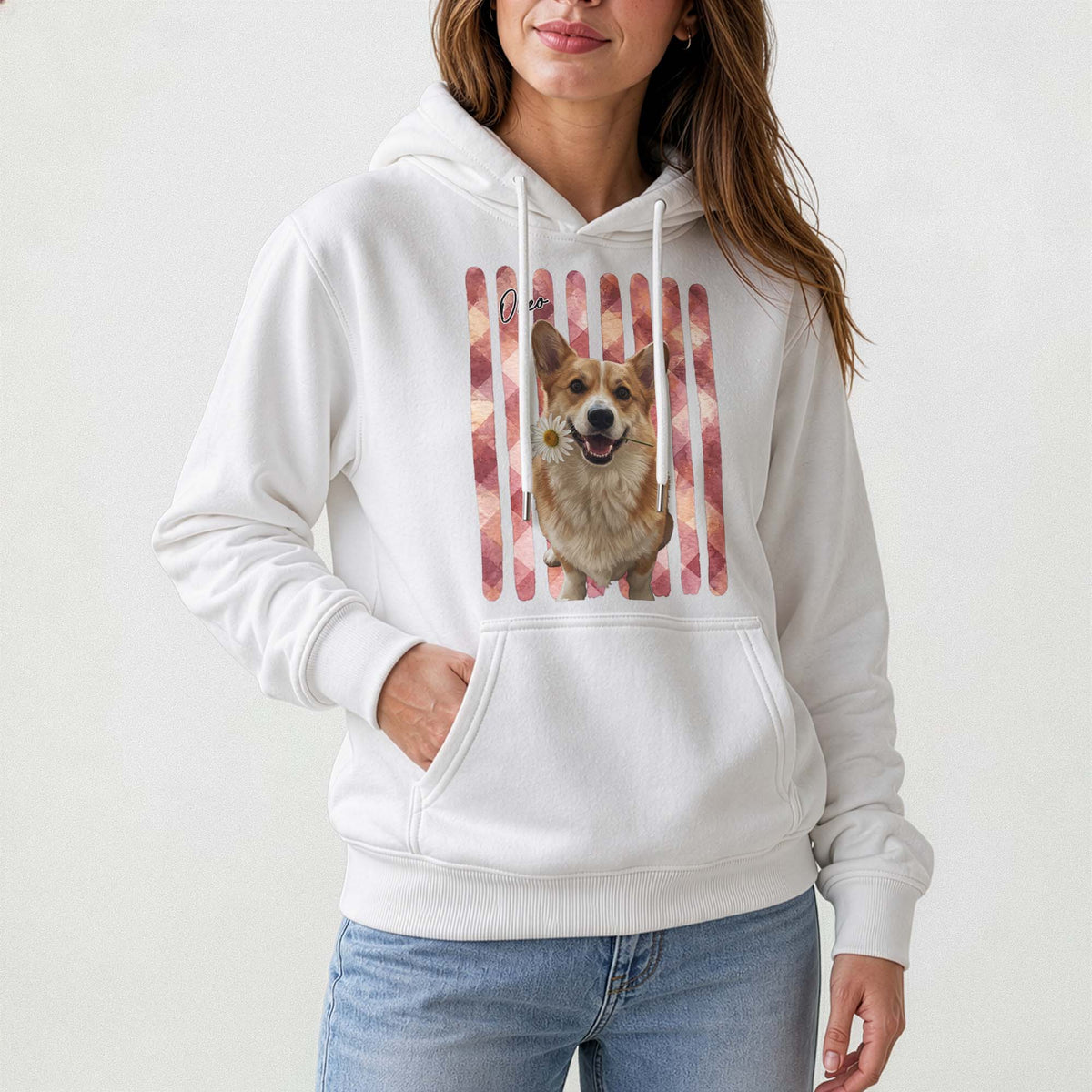 Custom Striped Pet Portrait Shirt Gift For Pet Lovers - Personalized Shirt