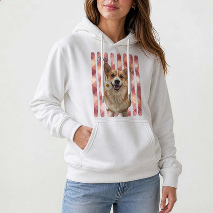 Custom Striped Pet Portrait Shirt Gift For Pet Lovers - Personalized Shirt