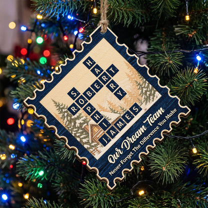 Best Team Ever Postage Stamp - Personalized Ornament