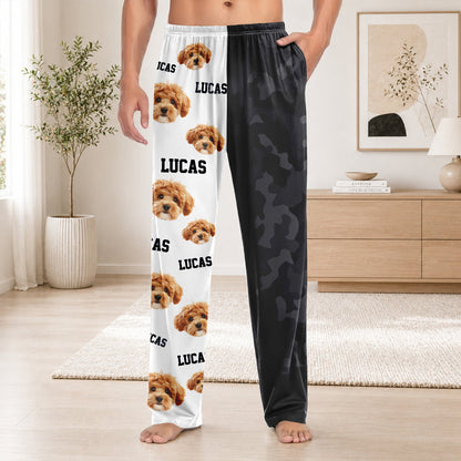 Custom Dog Photo Hunting Sweatpants Dog Lover Gift LM32 670149
