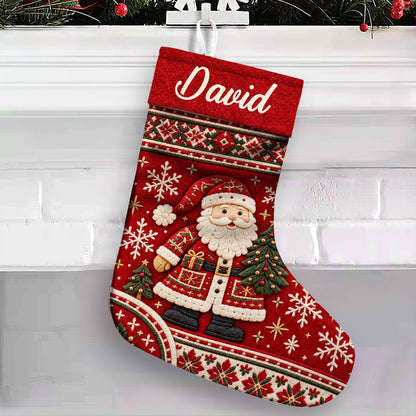 Snowman Family - Personalized Christmas Stocking