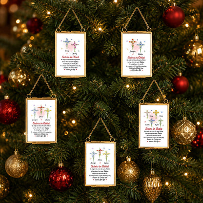 Together By Faith - Personalized Metal Frame Ornament
