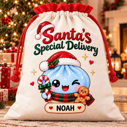 Personalized Dumpling Dim Sum Christmas Sacks Special Delivery For Kids Christmas Gift CH07 180760