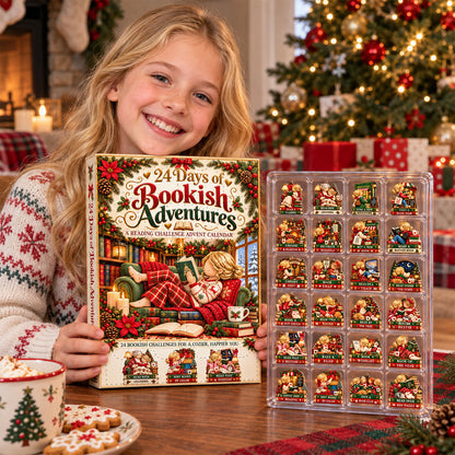 24 Days Of Bookish Adventures Gift For Granddaughter, Daughter, Book Lovers - Personalized Christmas Advent Calendar