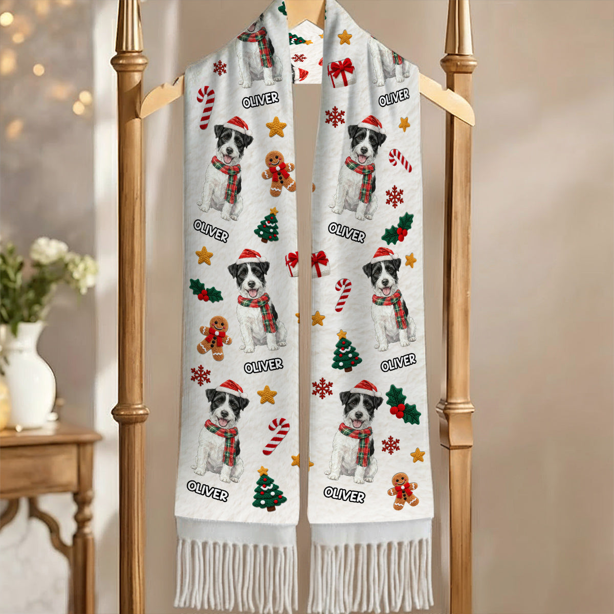 Wrapped In Puppy Love - Personalized Scarf