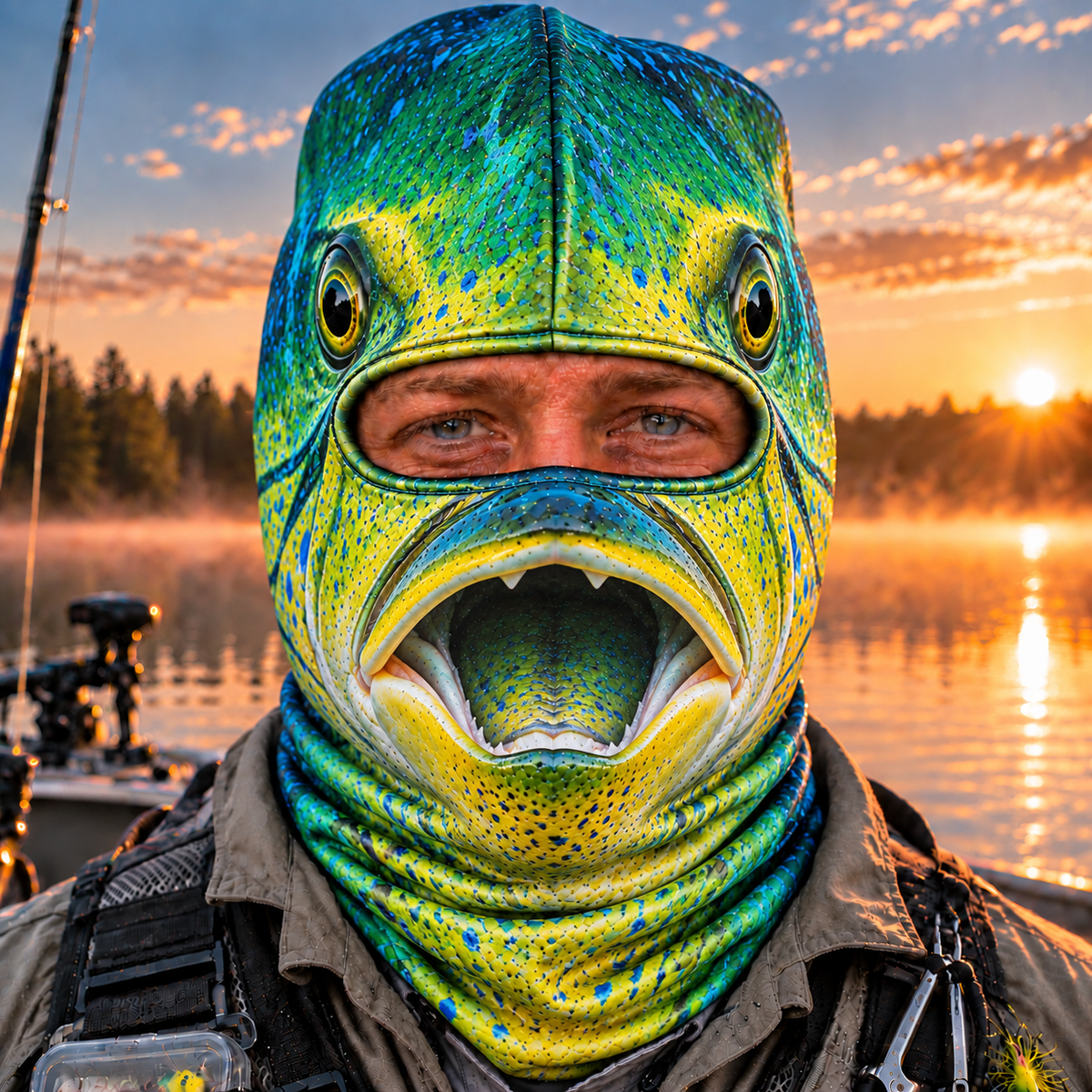 Fish You Were Here - Personalized Mask