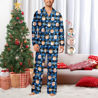 Custom Face Photo Best Dad Mom Ever Christmas Pajamas CH07 180892