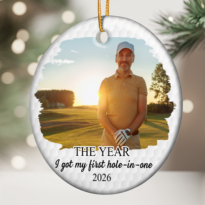 The Year With My Golf Memories - Personalized Ornament