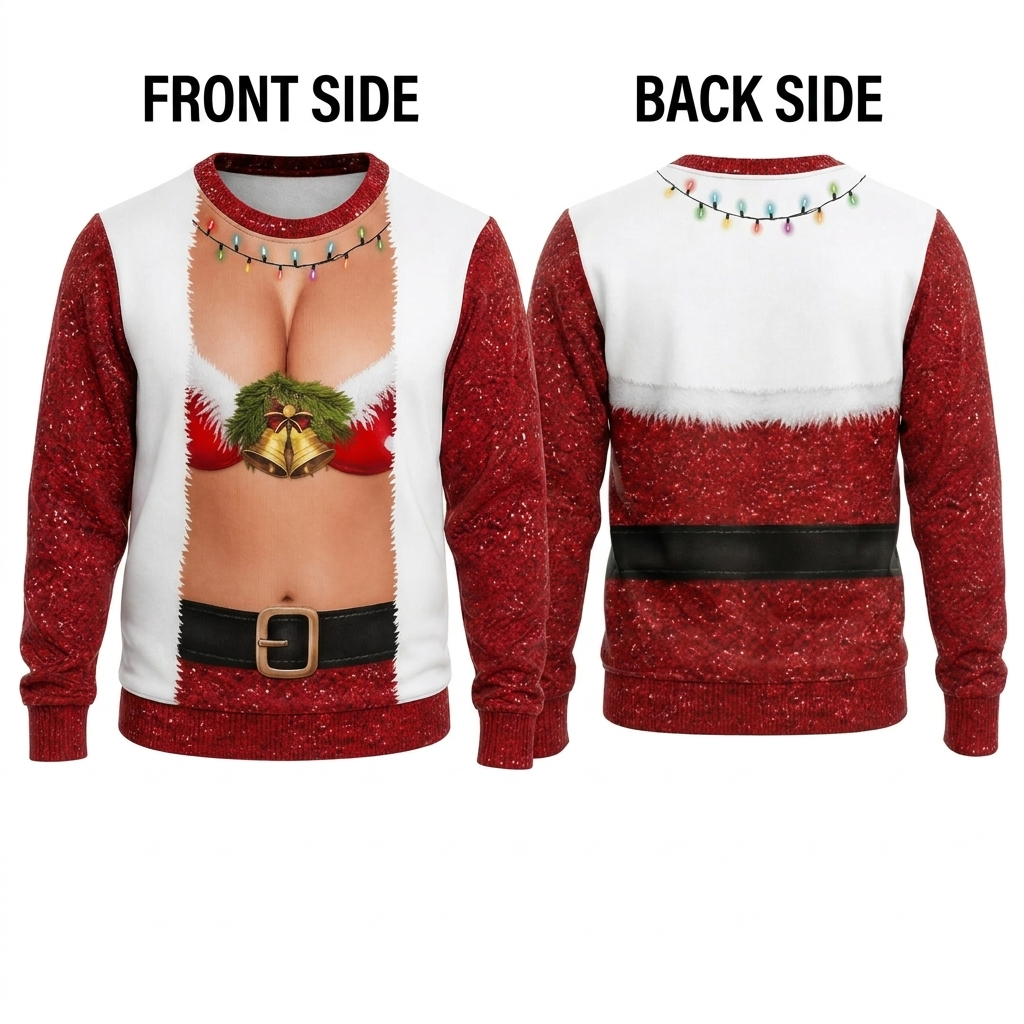 Too Hot For Christmas - Personalized 3D Sweatshirt