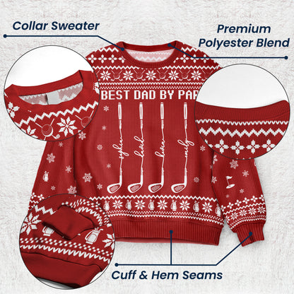 Best Dad By Par - Personalized Sweater