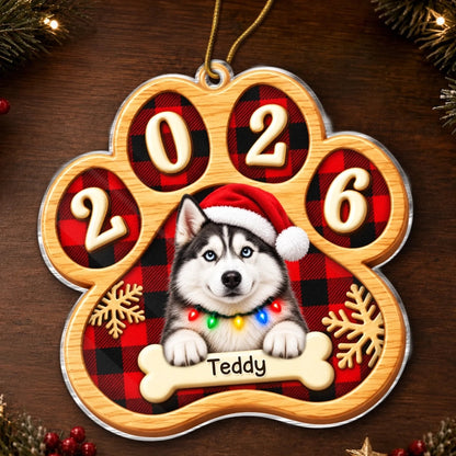 Custom Pet Photo Christmas Gifts for Dog Lovers - Personalized Ornament
