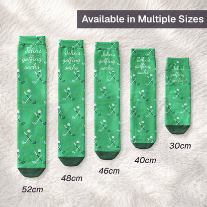 Golfing Socks Custom Name Gift For Golfer, Golf Lover - Personalized Socks