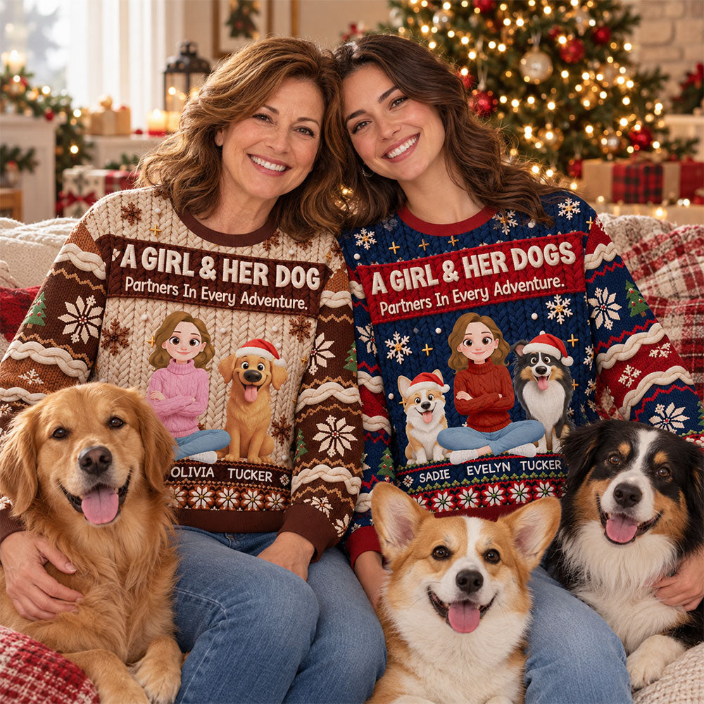 Partners In Every Adventure - Personalized All-Over-Print Sweatshirt