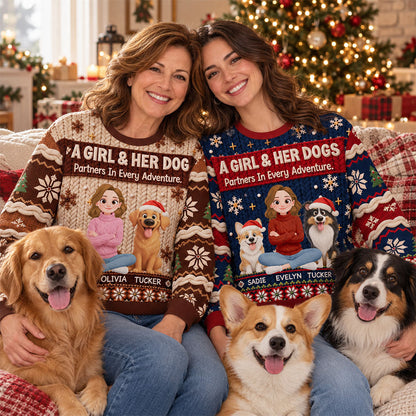 Partners In Every Adventure - Personalized All-Over-Print Sweatshirt